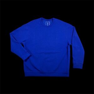 Nike 24.7 Impossibly Soft Fleece Crewneck Sweatshirt Blue Men's HQ6964-455 NWT L